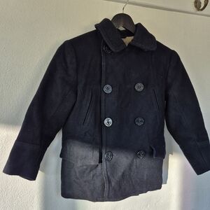 Wool Winter Coat By Gap Kids Nautical Sailor Vibes Size 8